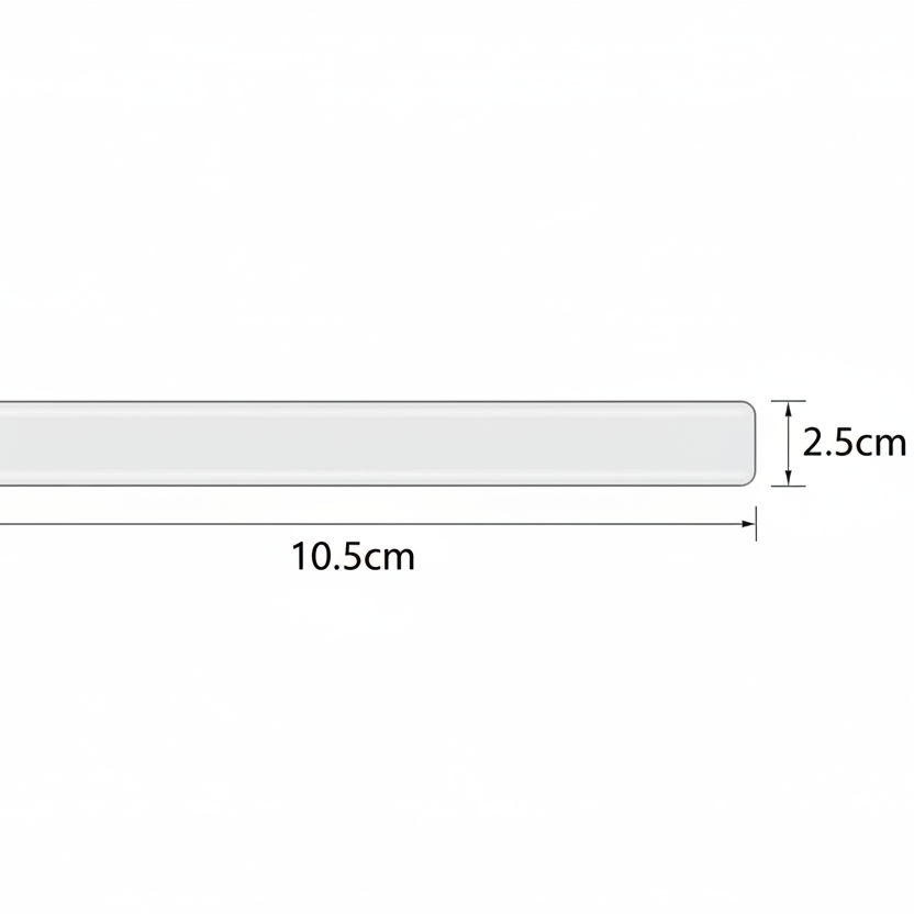 10.5cm × 2.5cm Thin Rectangle