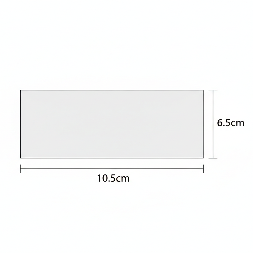 10.5cm × 6.5cm Rectangle