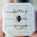 Bohemian Rose Gold Ring Set – 3 Piece