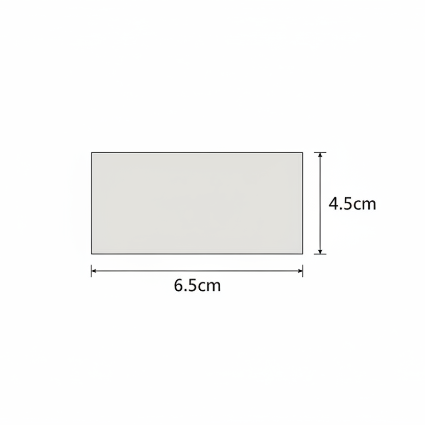 6.5cm × 4.5cm Rectangle