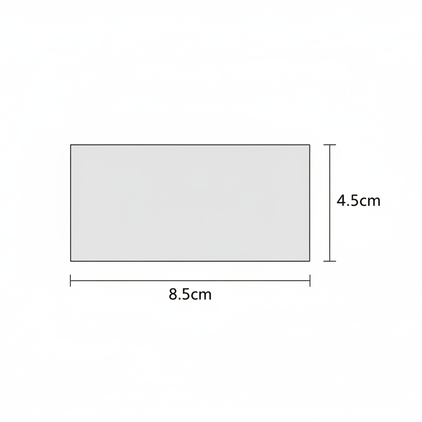 8.5cm × 4.5cm Rectangle