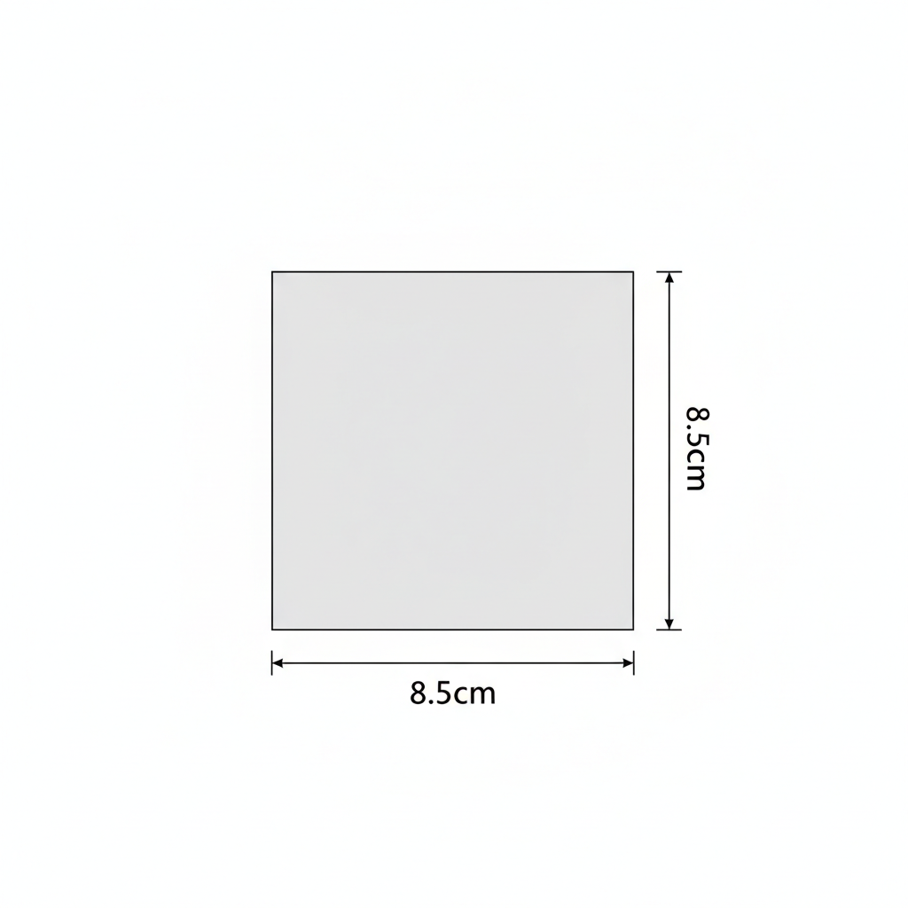 8.5cm × 8.5cm Square