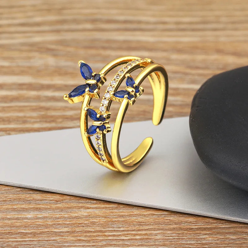 Butterfly Crystal Ring