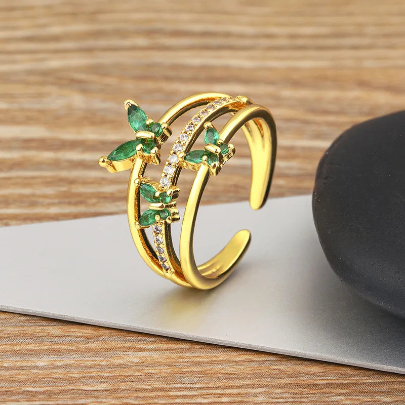 Butterfly Crystal Ring