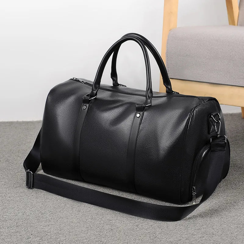 BlkWidow Men's Travel Bag — PU Leather