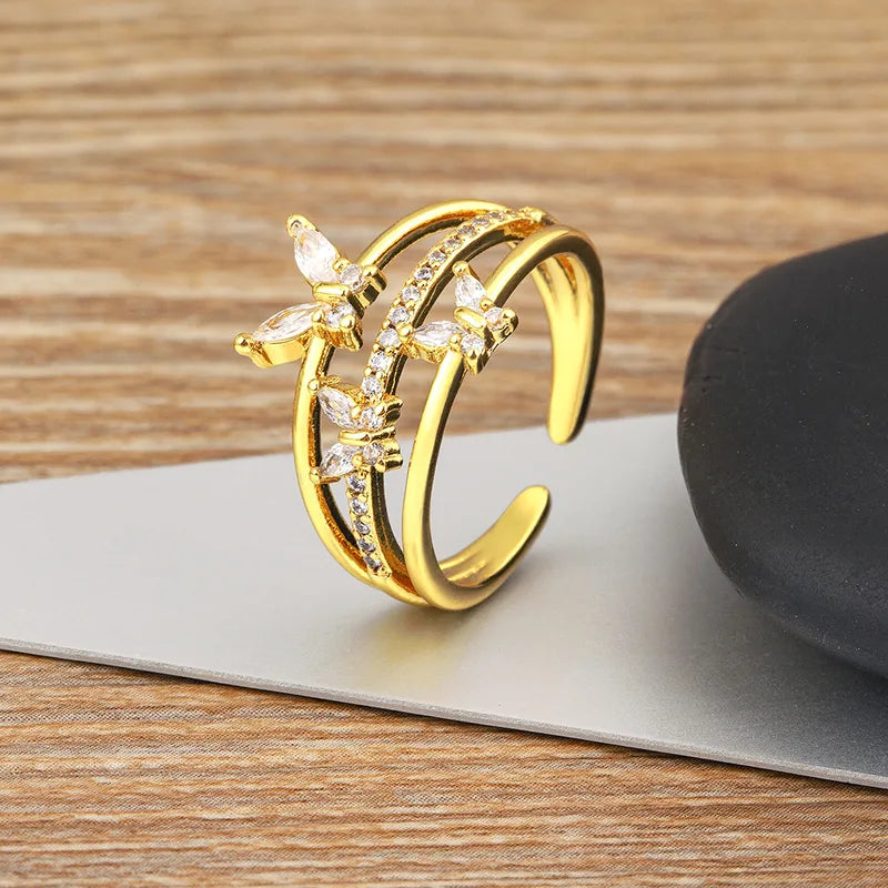 Butterfly Crystal Ring