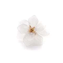 Pink Blossom Oversized Floral Ring | Gold Bee Detail