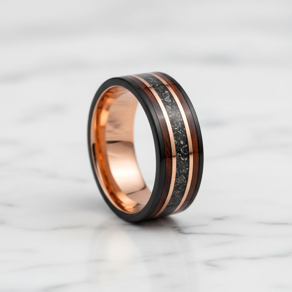 Black Ring — White Marble