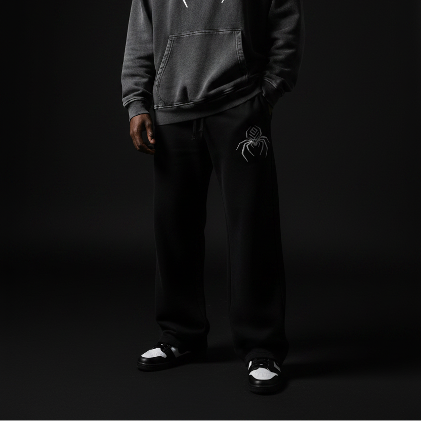 BLK WIDOW Men's Set — Hoodie & Joggers Editorial