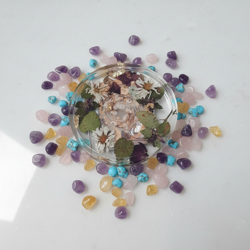 BlkWidow Resin Tray - Wide Shot with Crystals