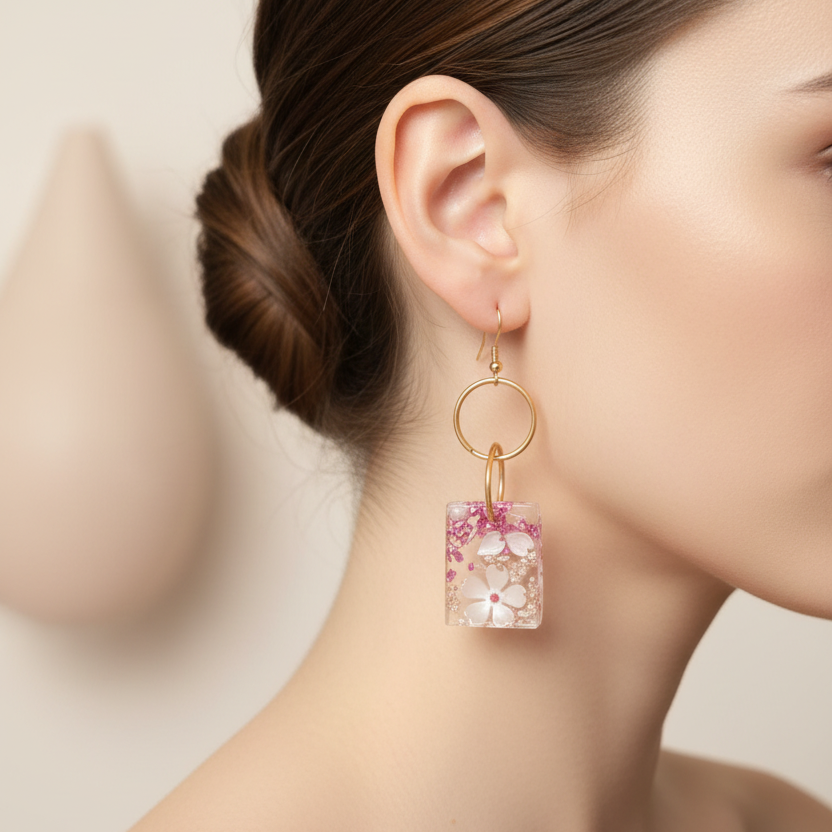Blossom Earrings Hanging