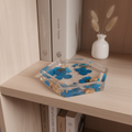 Blue Hexagonal Tray - Close Up