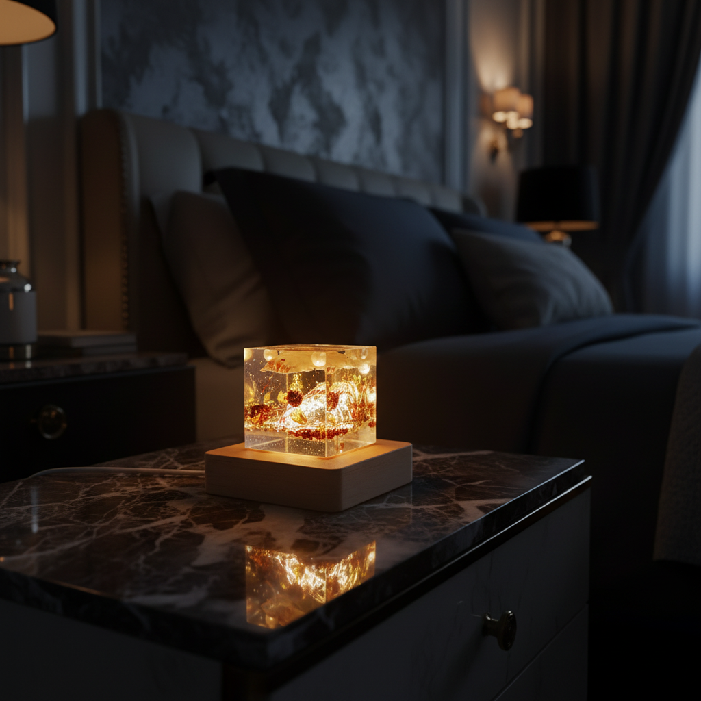 Botanical Slab Lamp – Lit