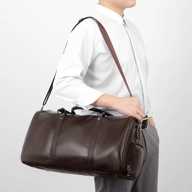 BlkWidow Men's Travel Bag — PU Leather