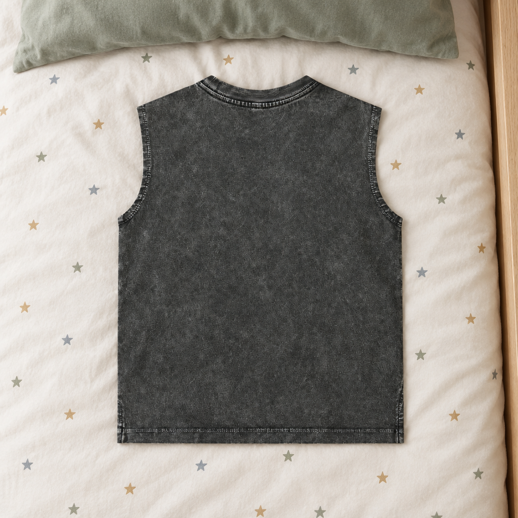 Charcoal washed tank back