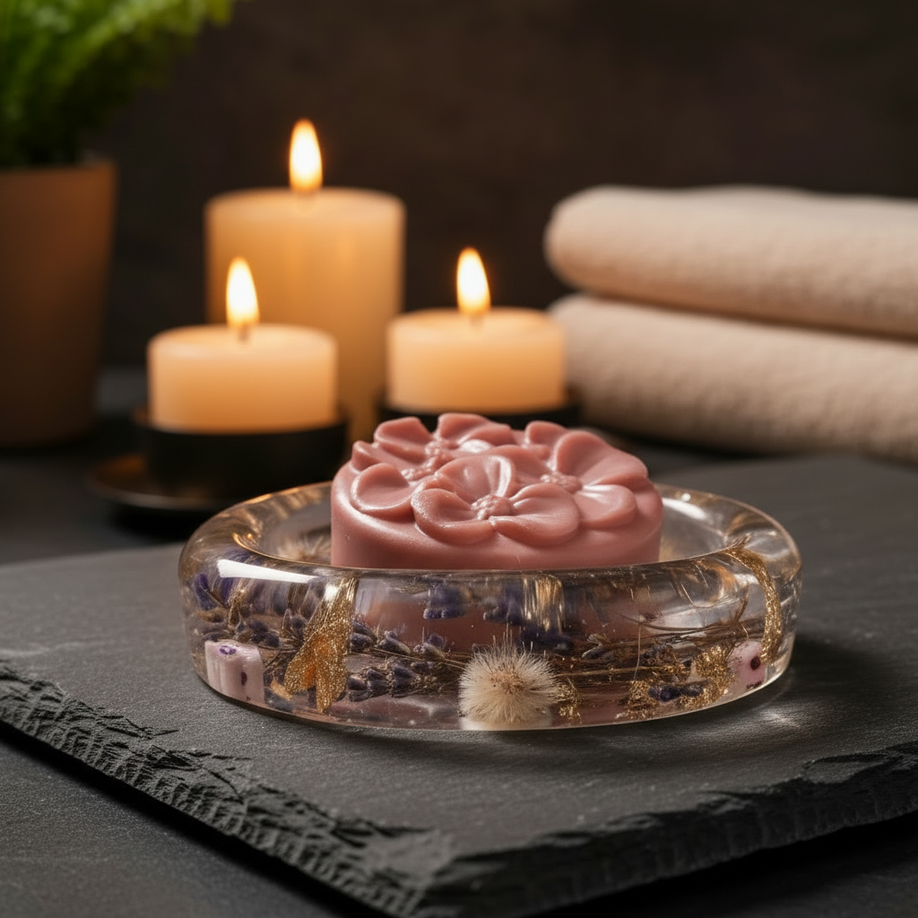 Close Up Resin Soap Dish