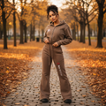 Coffee Brown Co-ord Model Shot