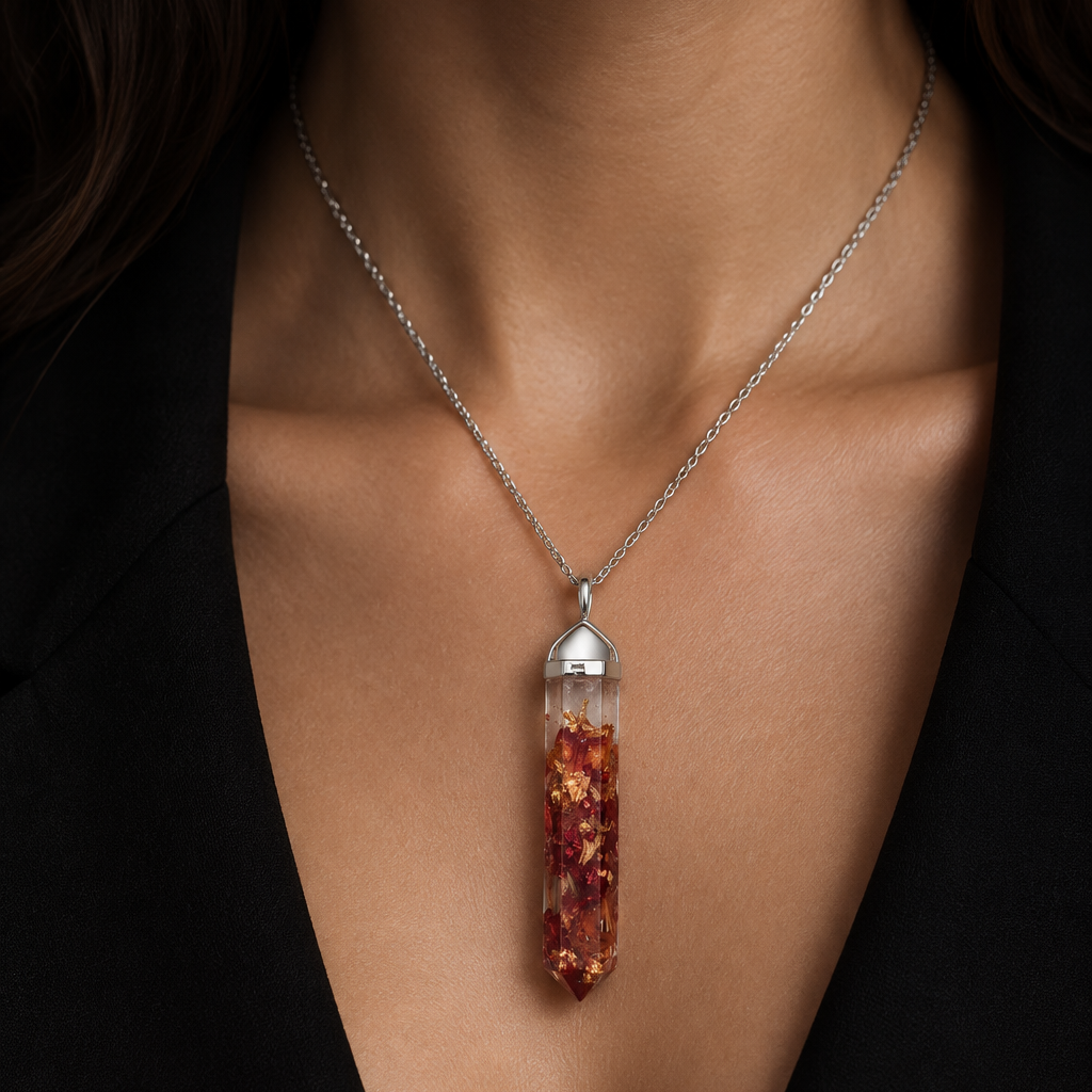 Crushed Ruby Pendant model-photo draft