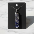 Crystal Point Pendant – White Marble