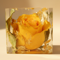 Custom Rose - Yellow Inside Resin