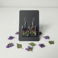Earrings with Matching Dried Flowers