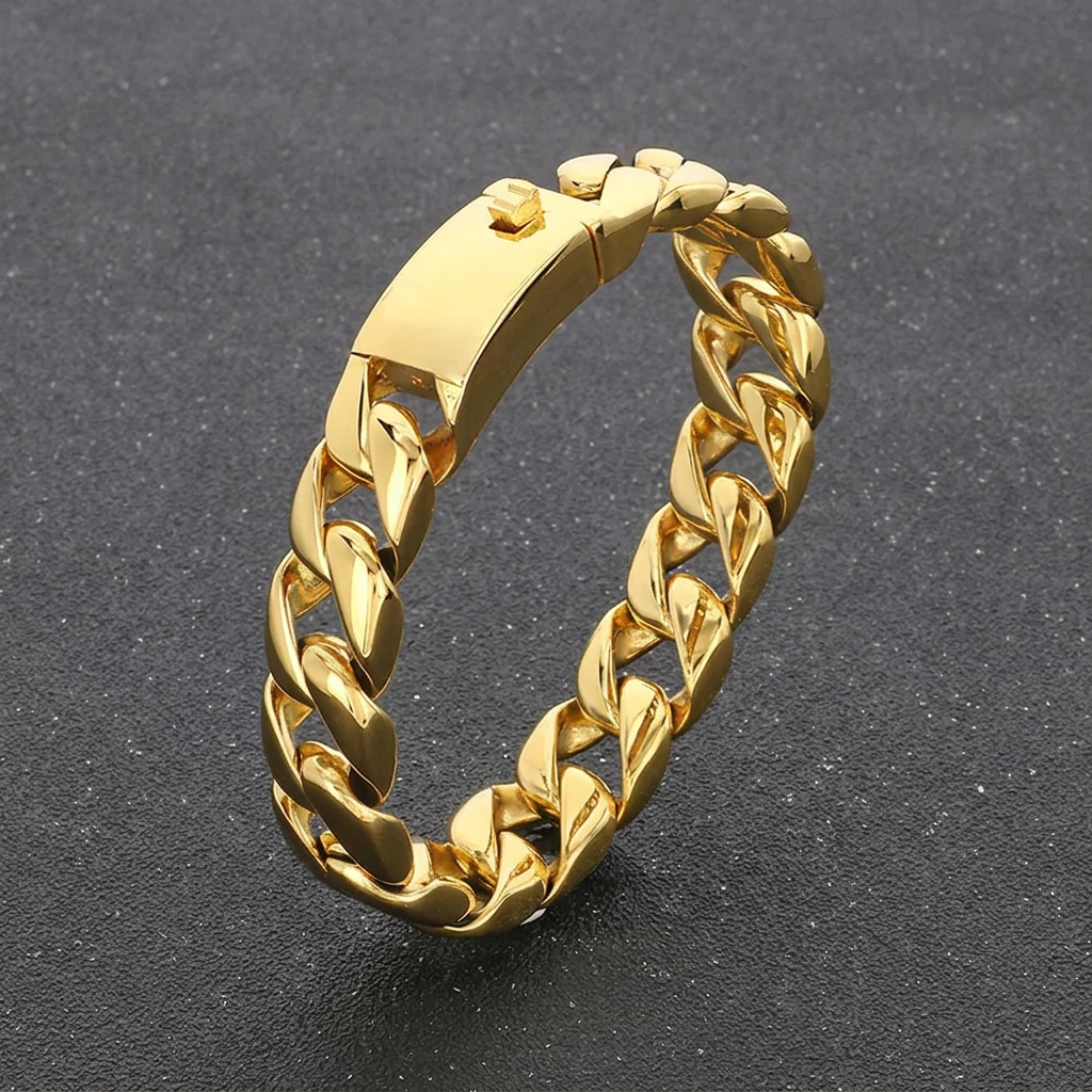 Gold bracelet, support removed