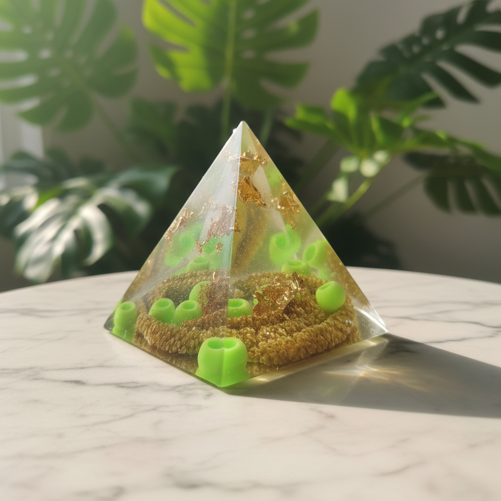 Green Crystal Pyramid