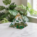 Green Resin Pyramid - Realistic Background