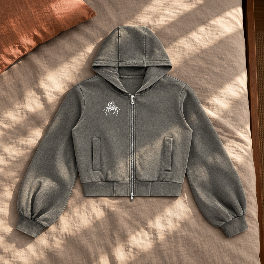 Grey hoodie front