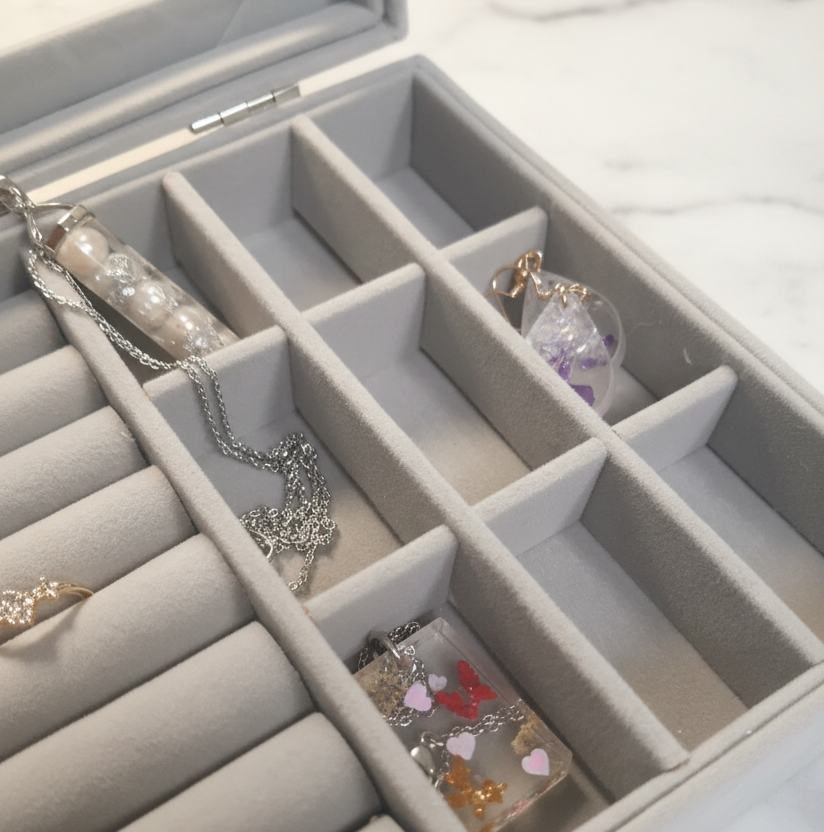 Grey Jewellery Box - Luxury Edit