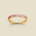 Gradient Heart Ring – 18K Gold Plated Sterling Silver