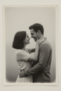 Photo Memories Print - black and white couple