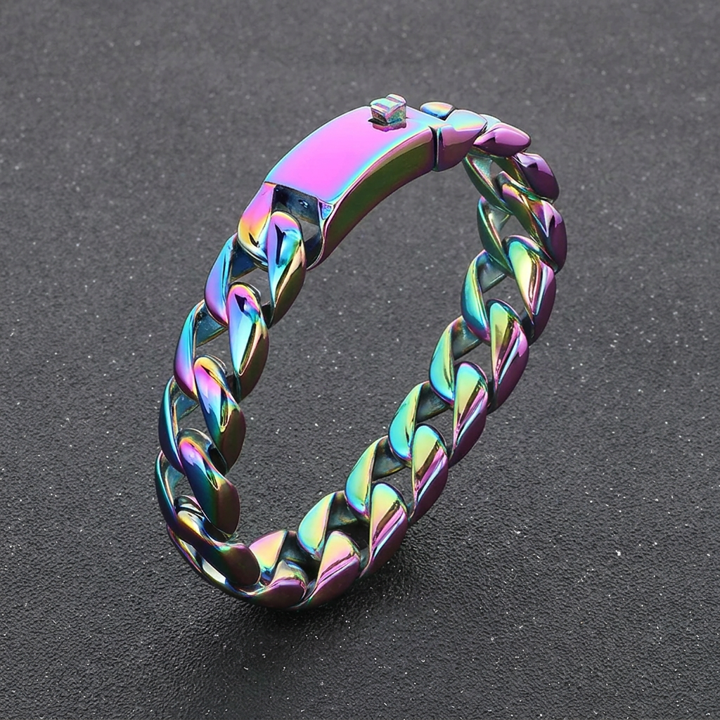 Iridescent bracelet, support removed