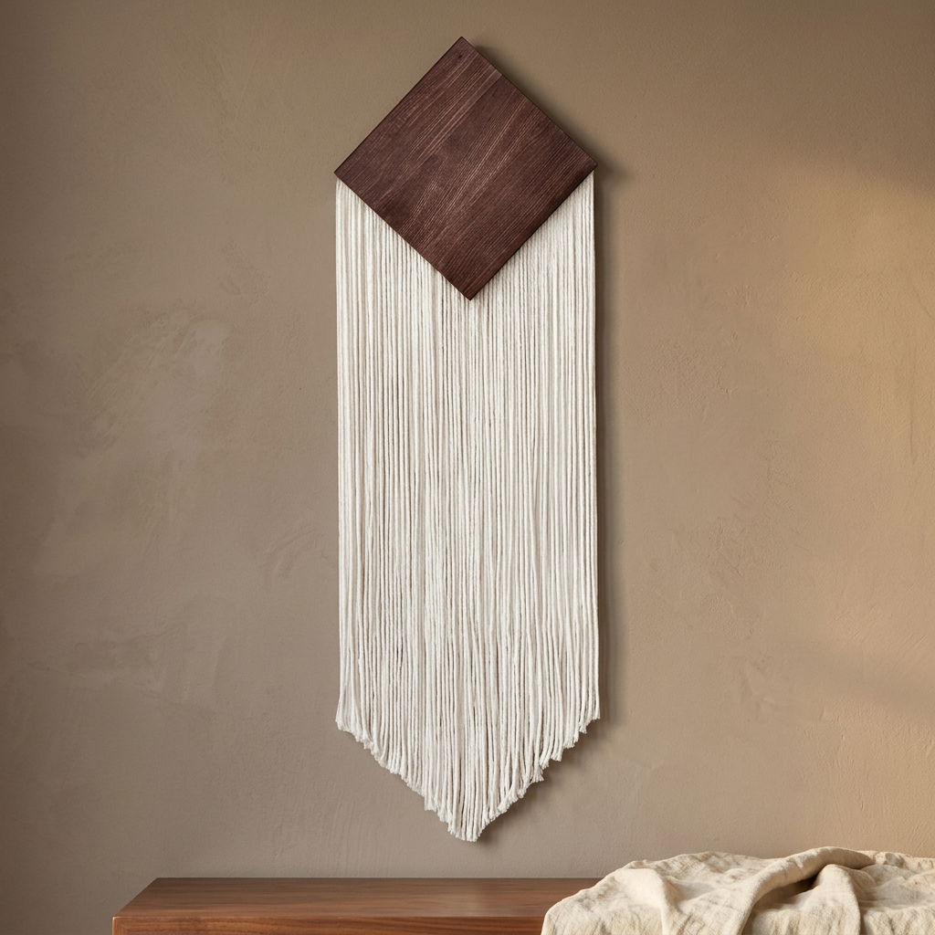 Ivory wall hanging in a luxury bohemian setting