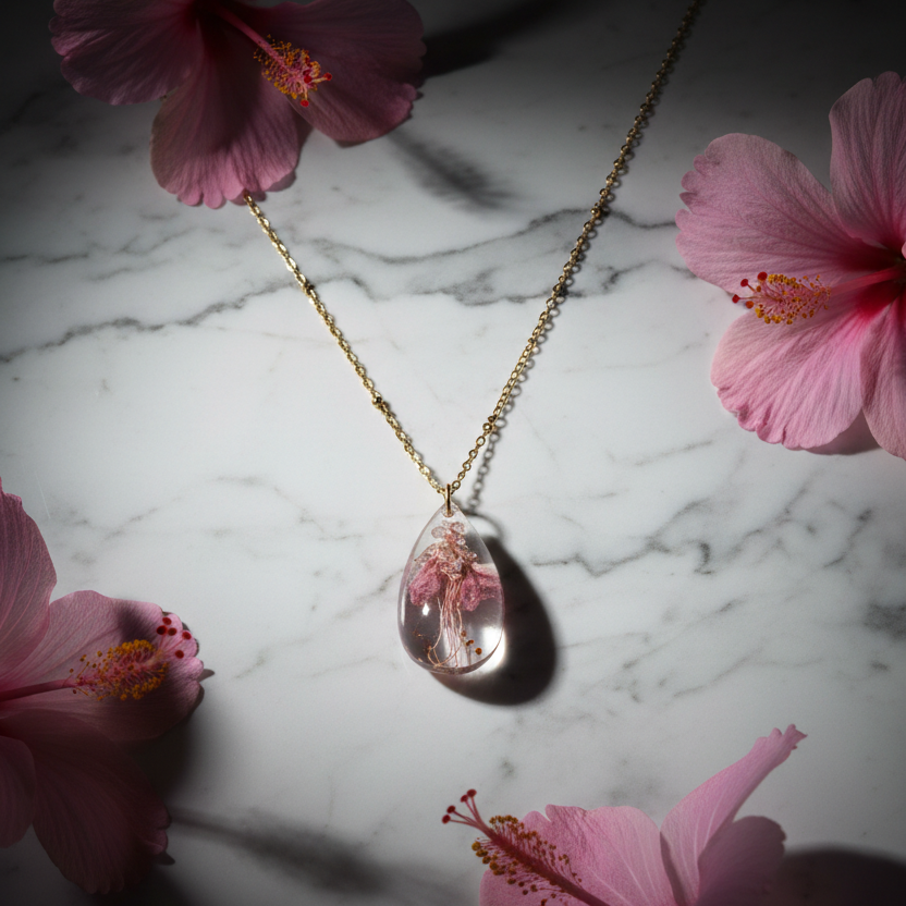 Large Pink Teardrop — Aloha