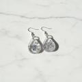 Lavender Teardrop Resin Earrings