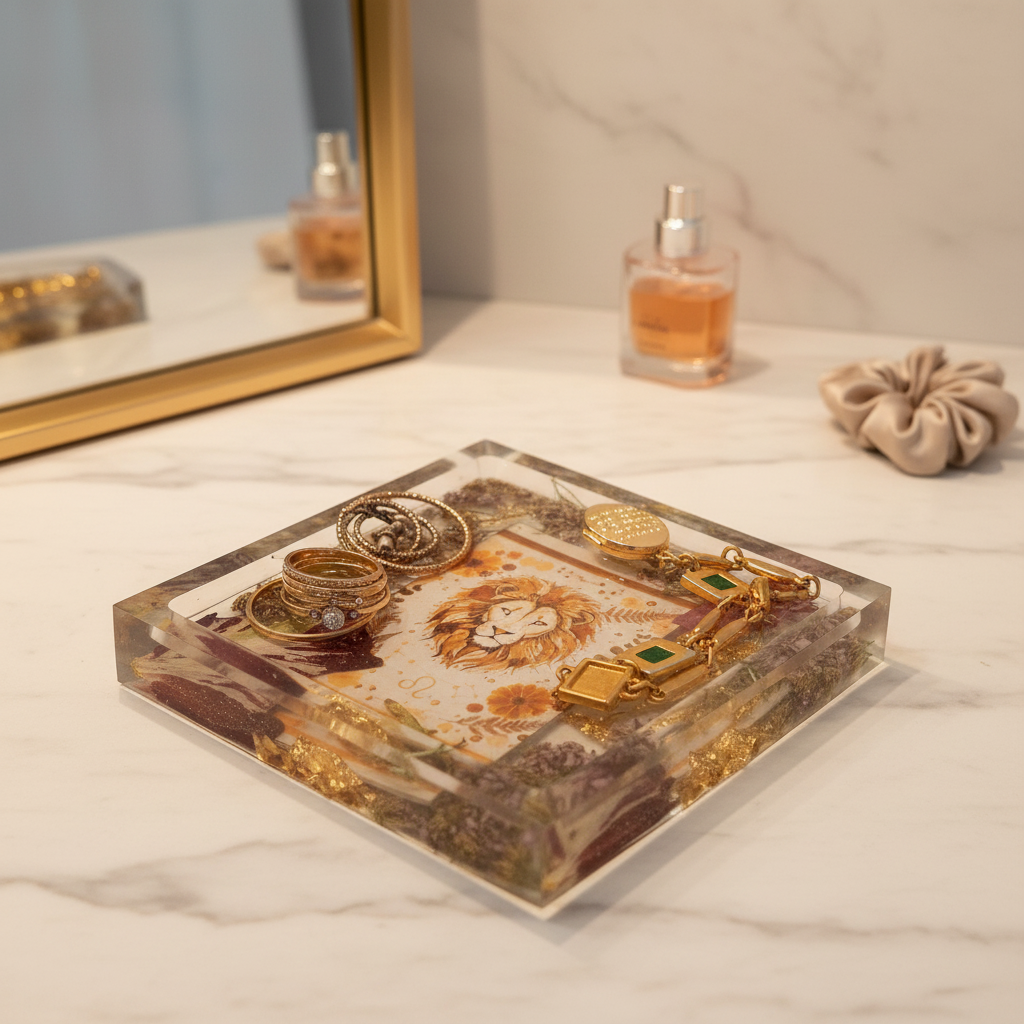 Leo Resin Tray - Jewellery Lifestyle