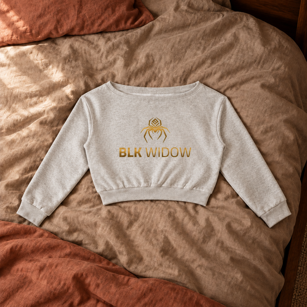 Light sweatshirt front on bedding