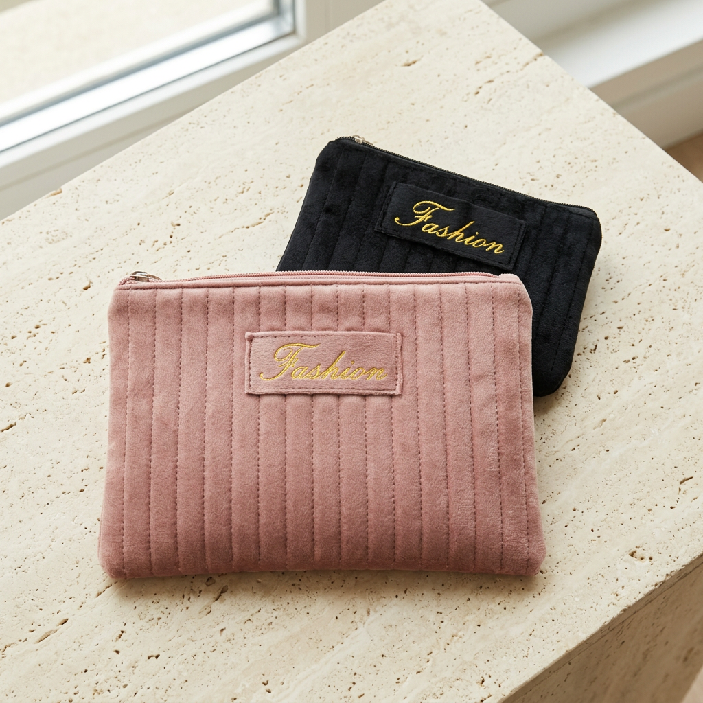 Makeup and travel bag duo product photo