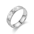 Vintage Style Titanium Steel Honeycomb Band Ring