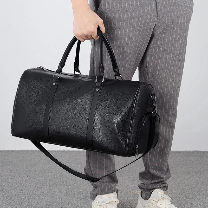 BlkWidow Men's Travel Bag — PU Leather