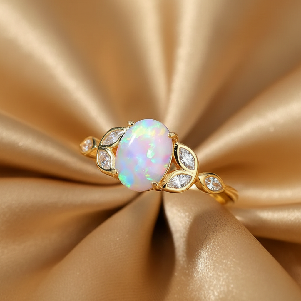 Opal Ring Solo - Tan Silk