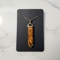 Orange Hexagonal Pendant - Marble