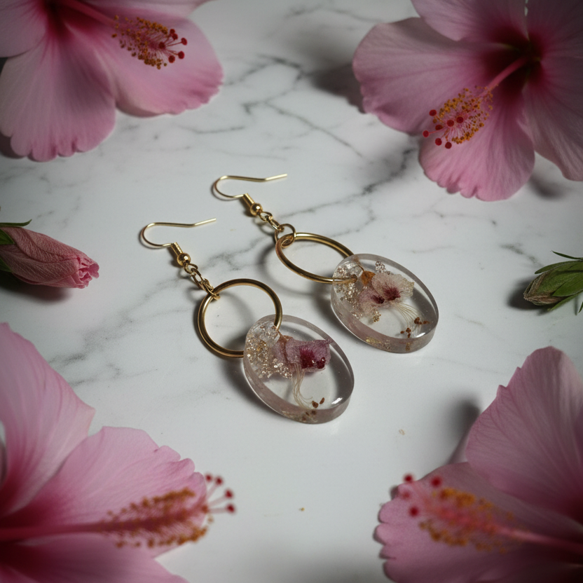 Oval Drop Earrings — Aloha