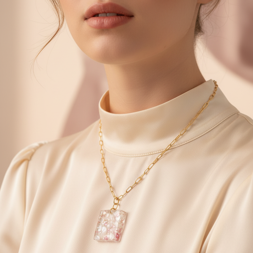 Pearl Crystal Pendant Model