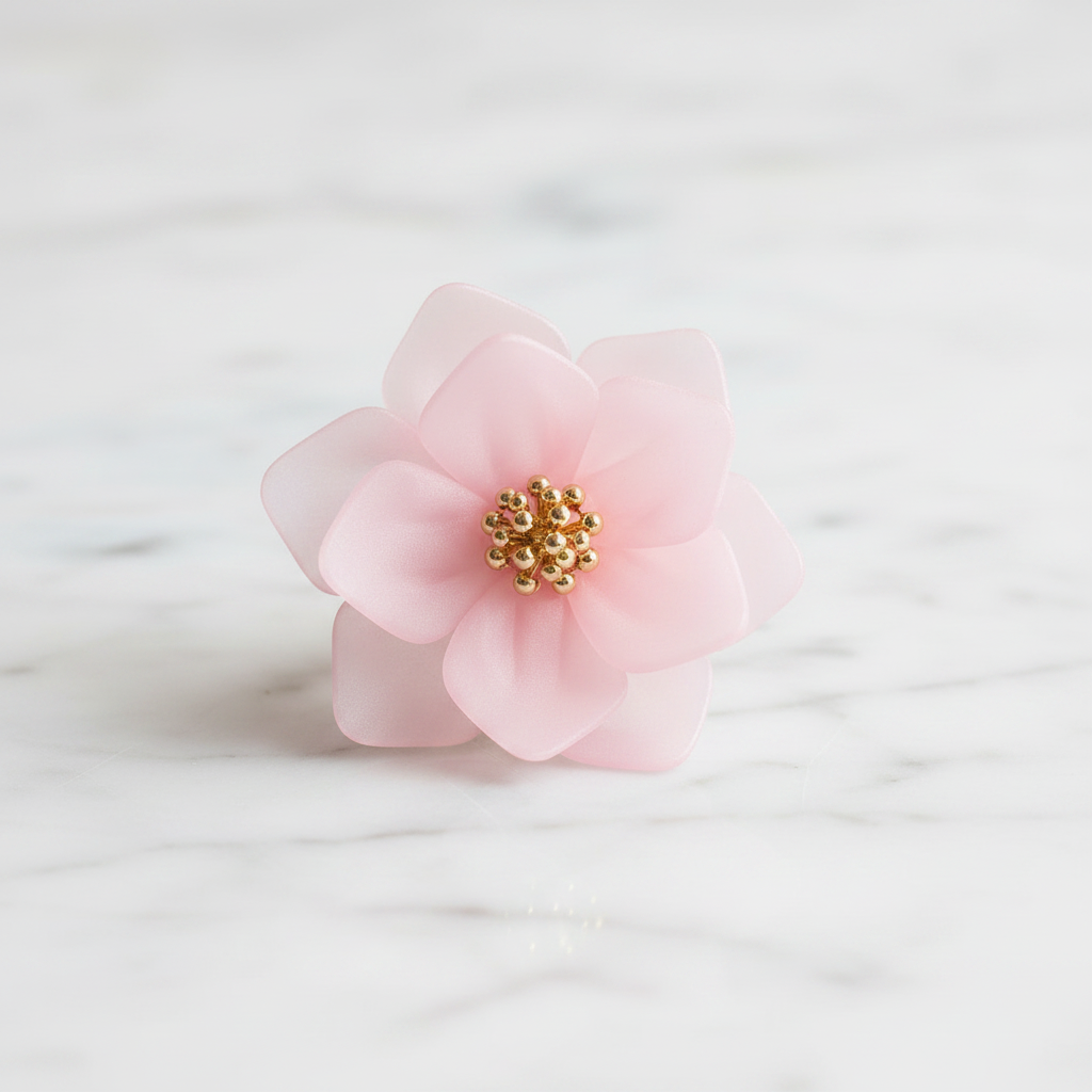 Pink Floral Ring