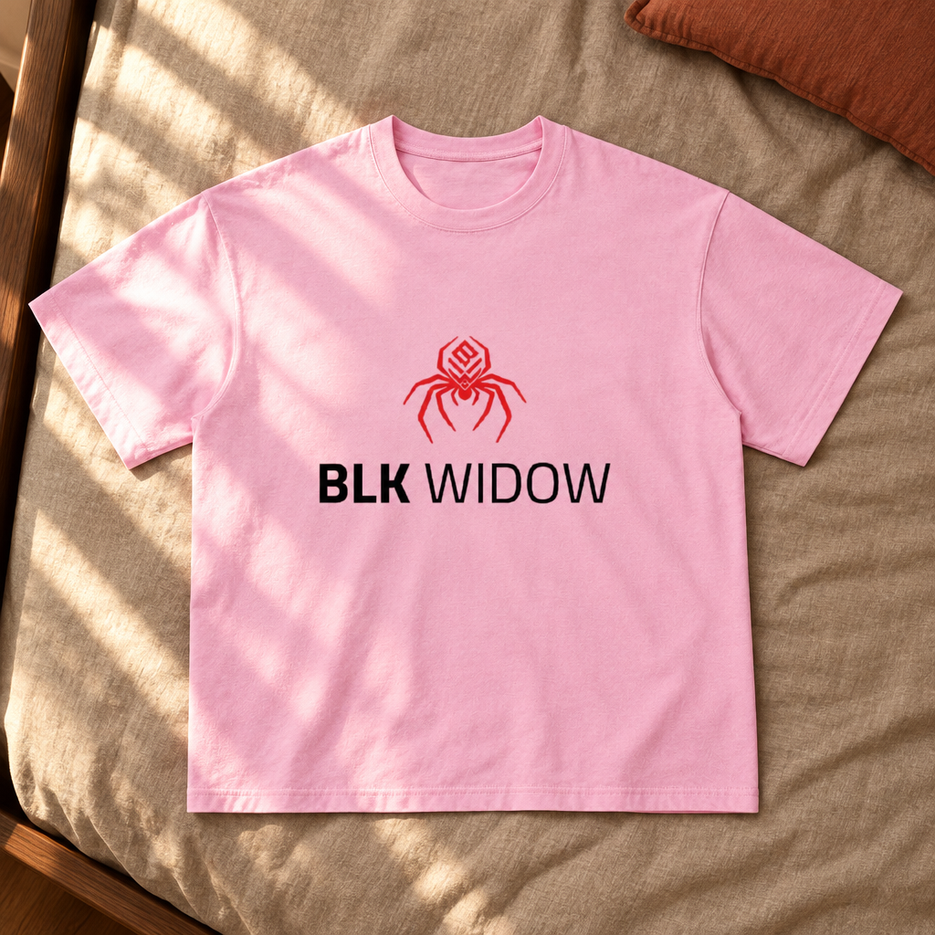 Pink T-shirt front in sunlight