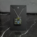 Purple Rose Necklace – Black Marble