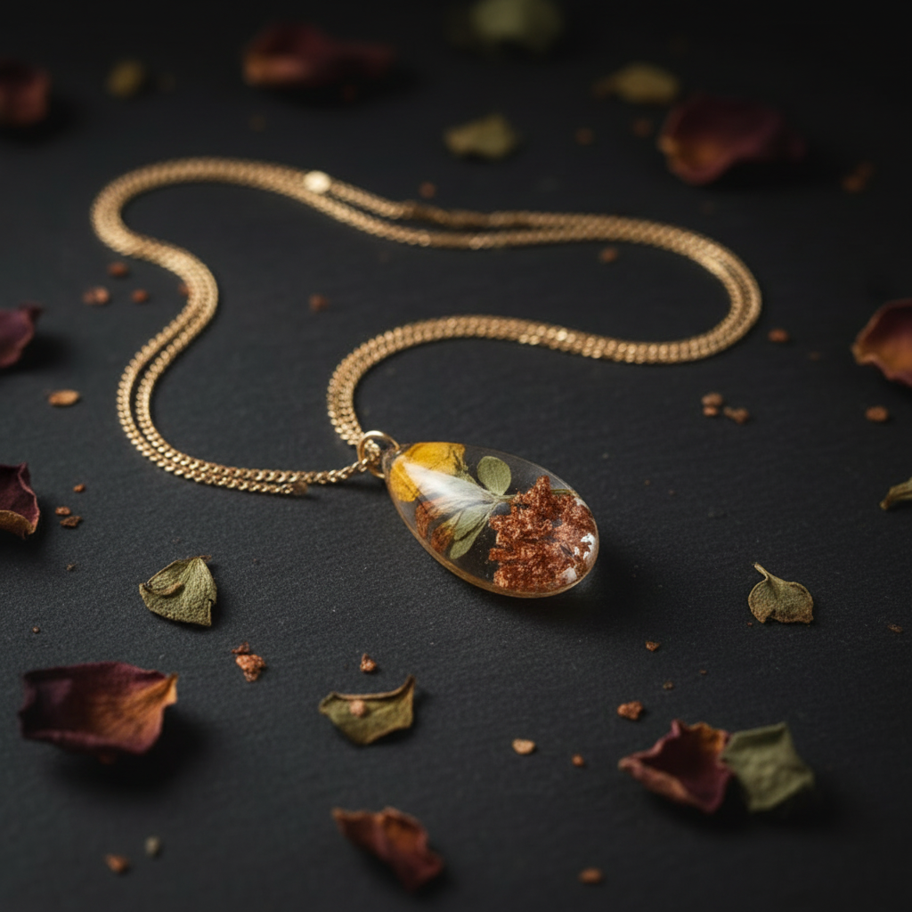 Rare Golden Petal Necklace - Styled