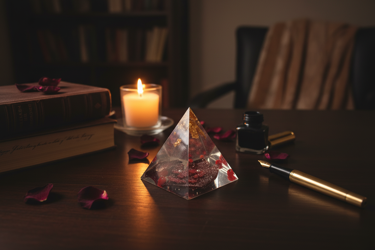 Red Pyramid - Desk Scene